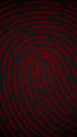 Vertical video - bloody red fingerprint motion background animation with oozing dark red blood. Full HD and looping crime themed background.