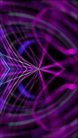 Vertical video - digital data stream background animation with a fast moving stream of colorful fiber optic light data nodes and particles. This abstract technology background is full HD and looping.