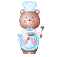 pequeno chefe de cozinha Urso de pelúcia Urso png