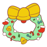 le illustration de une Noël couronne png