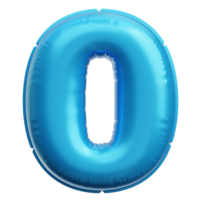 Nummer 0 Ballon 3d Symbol Abbildungen png