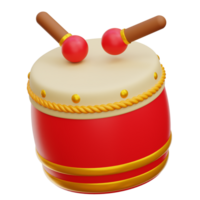 Chinese Drum 3d Illustration png