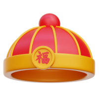 chinois chapeau 3d illustration png