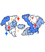 8 bit pixel art transparent background of cloud icon png