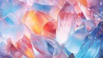 AI generated Gems crystals twinkle with mesmerizing colorful glow creating stunning and abstract backdrop photo