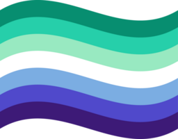 Gay Men Pride Flag in shape. LGBT pride flag. png