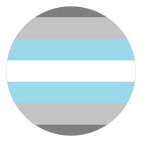 demiboy orgullo bandera. lgbt orgullo bandera en forma png