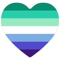 Gay Men Pride Flag in shape. LGBT pride flag. png