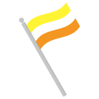 independente orgulho bandeira dentro forma. lgbtq bandeira dentro forma png