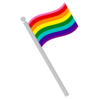 Gilbert Baker Pride Flag in shape. Pride flag in shape png