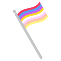 pangender orgoglio bandiera. LGBTQ bandiera png