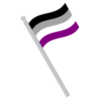 asexual orgullo bandera en forma. internacional asexual orgullo bandera en forma. png