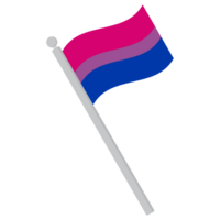 Bisexual pride flag in shape. LQBTG flag png