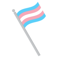 transgender trots vlag in vorm geven aan. trans trots vlag. png