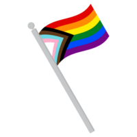progresso orgulho bandeira. progresso orgulho arco Iris bandeiras. lgbtq bandeira png