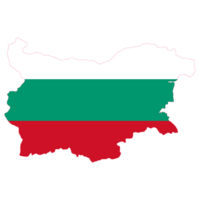 Bulgaria mapa. mapa de Bulgaria con Bulgaria bandera png