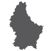 Luxembourg map. Map of Luxembourg in grey color png