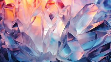 AI generated Gems crystals twinkle with mesmerizing colorful glow creating stunning and abstract backdrop photo