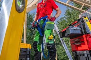 Professionally Prepared Caucasian Construction Site Contractor photo