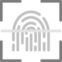 Fingerprint Scanner Vector Icon