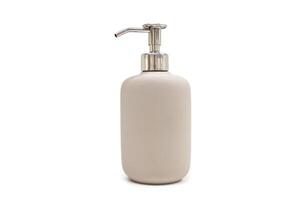 Soap dispenser isolated on white background with clipping path. Dispenser lid. photo