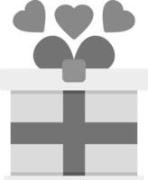 icono de vector de caja de regalo