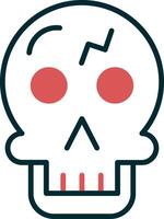 icono de vector de calavera