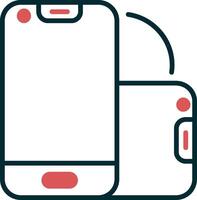 Foldable Smartphone Vector Icon