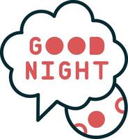 Good Night Vector Icon