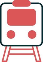 icono de vector de tren