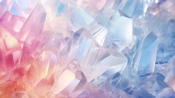 AI generated Gems crystals twinkle with mesmerizing colorful glow creating stunning and abstract backdrop photo