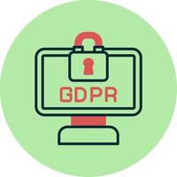 gdpr vector icono