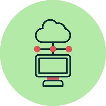 Cloud Computing Vector Icon