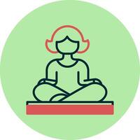 icono de vector de yoga