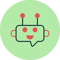 Robot Chat Vector Icon