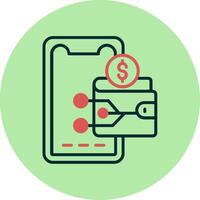 Digital Wallet Vector Icon