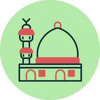 icono de vector de mezquita