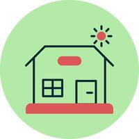 Beach House Vector Icon