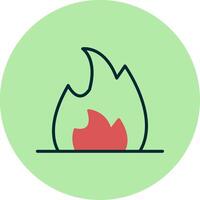 icono de vector de fuego