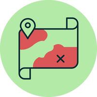 icono de vector de mapa