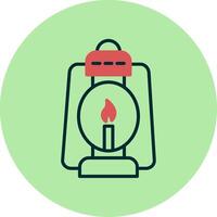 Oil Lamp Vector Icon