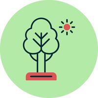 icono de vector de árbol