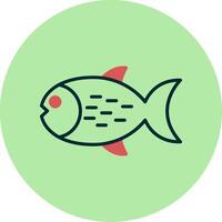 icono de vector de pescado