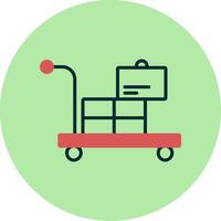 Airport Cart Vector Icon