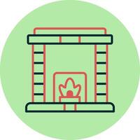 Fireplace Vector Icon