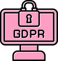 gdpr vector icono