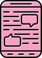 Mobile Chat Vector Icon