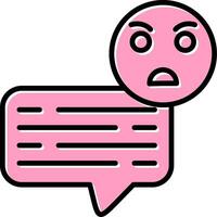 Angry Chat Vector Icon