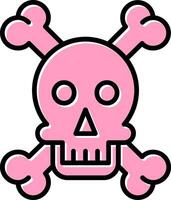 Skull And Bones Vector Icon