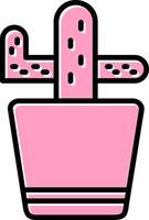 icono de vector de cactus